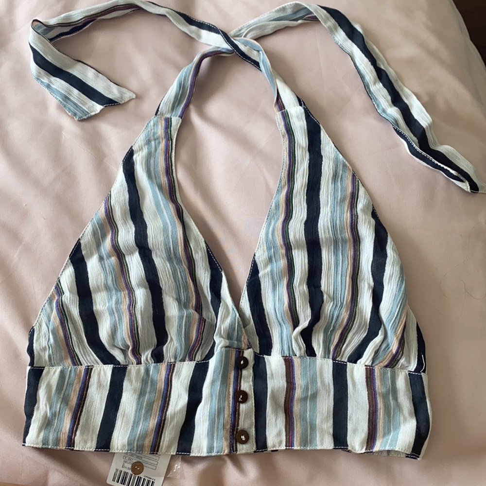 Striped Halter urban outtfitters top
